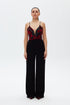 DEEP V DECOLLETE SEQUIN JUMPSUIT